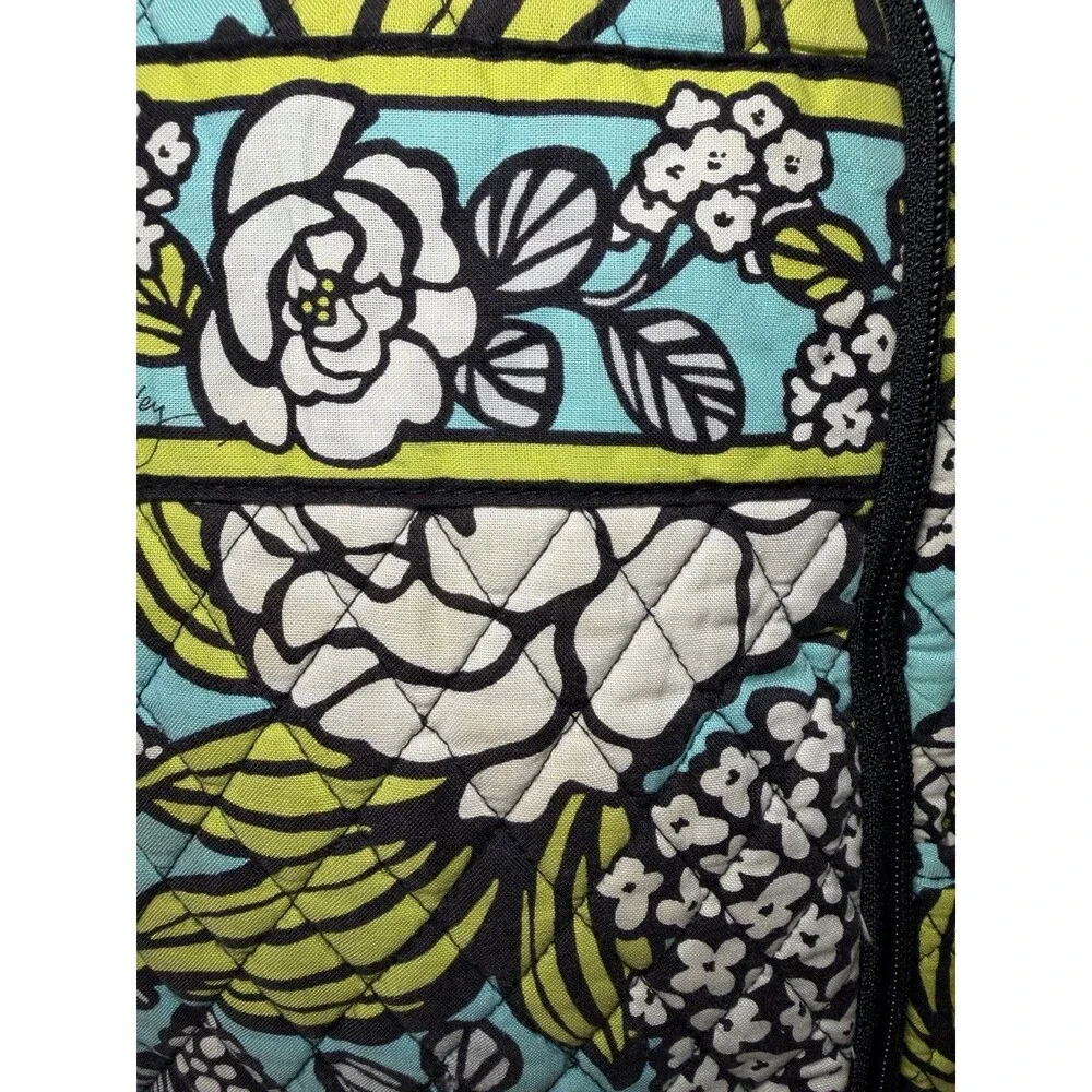 Vera Bradley Island Blooms Laptop Computer Backpack Pockets & Compartments